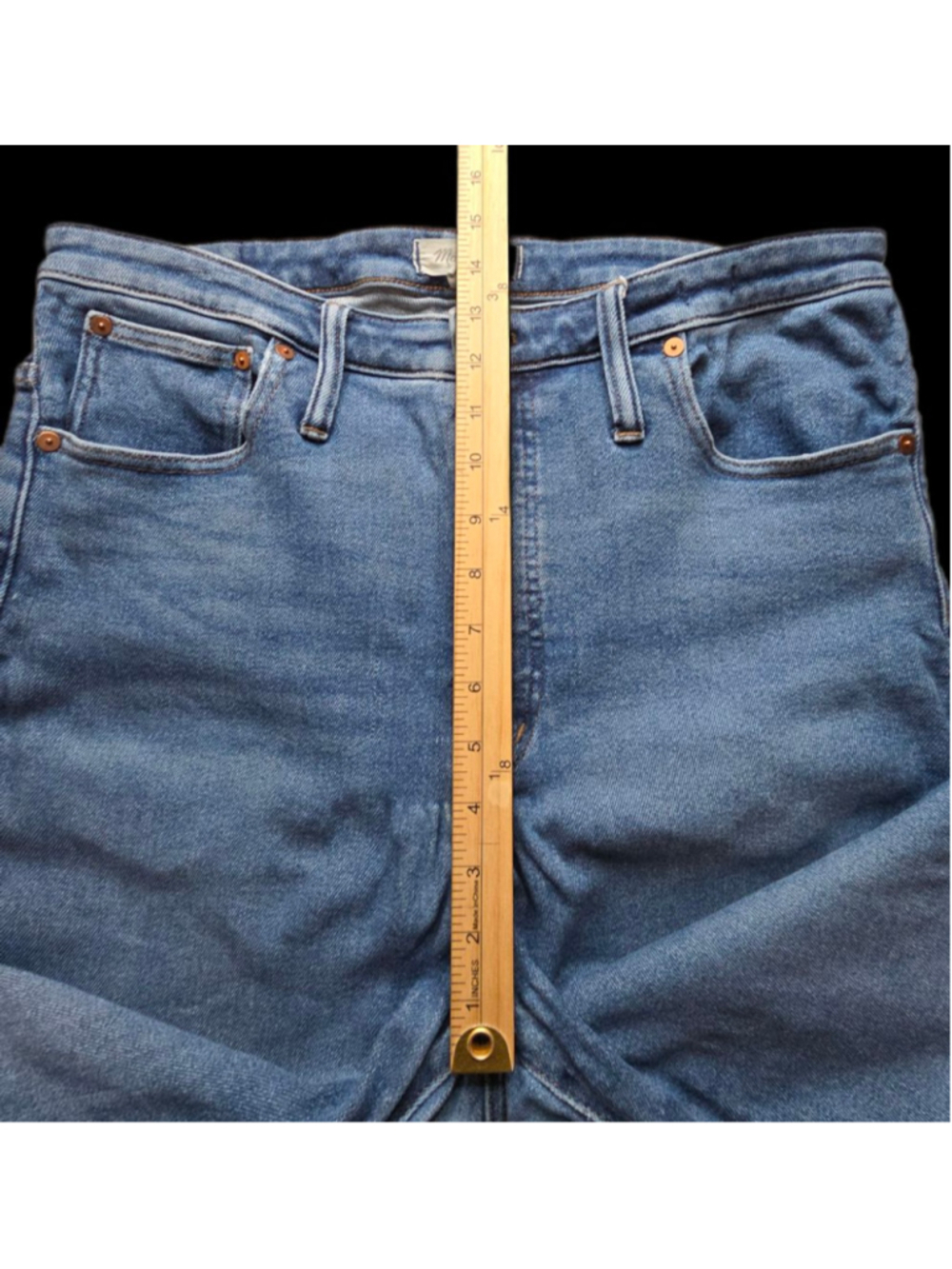 Madewell The Perfect Vintage Jean Wmn 33 Maplewood Wash High Rise Straight Denim - Picture 11 of 15